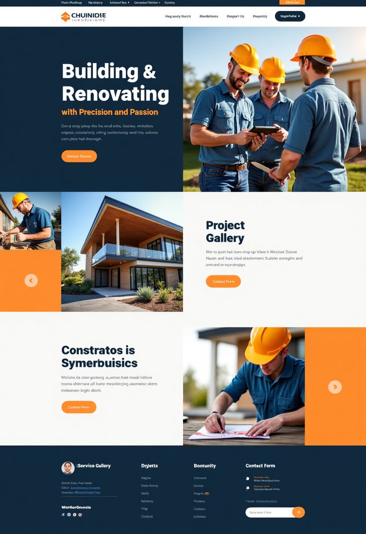 Construction & Renovation Website – Bold Industrial Layout fenol www.fenolsolutions.com