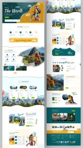 Modern Travel & Tour Booking Landing Page fenol www.fenolsolutions.com