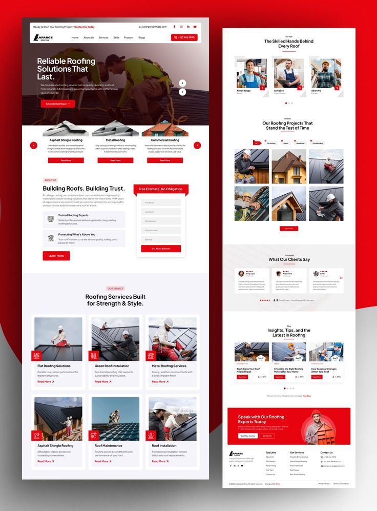 www.fenolsolutions.com Roofing website design inspiration ✨